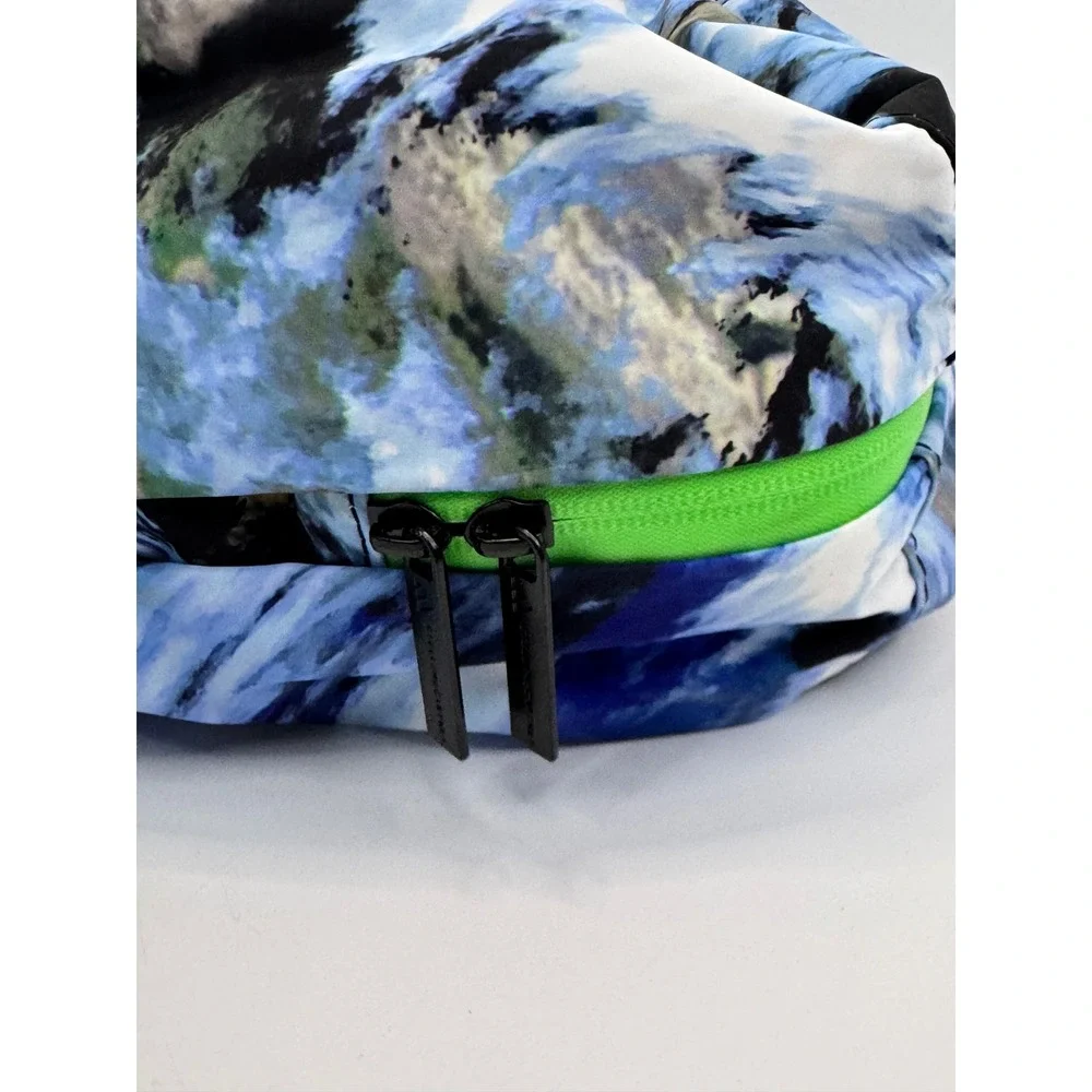 Adidas by Stella McCartney Blue Marble Print Travel Organizer Mesh Packing‎ Cube